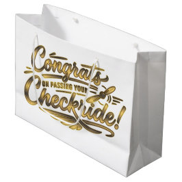Congrats on passing your checkride! ラージペーパーバッグ