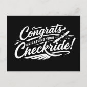 Congrats on passing your checkride! postcard ポストカード (正面)