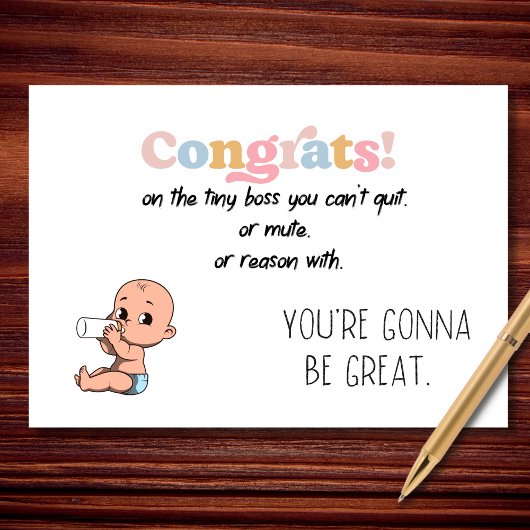 Congrats on the Tiny Boss You Can’t Quit カード