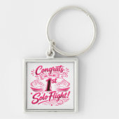 Congrats on your 1st solo flight キーホルダー (正面)