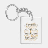 Congrats on your 1st Solo Flight キーホルダー (正面左)