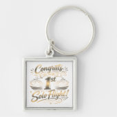 Congrats on your 1st solo flight キーホルダー (正面)