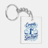Congrats on your 1st Solo Flight キーホルダー (正面左)