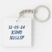 Congrats on your 1st Solo Flight キーホルダー (裏面)