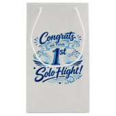 Congrats on your 1st Solo Flight! スモールペーパーバッグ (裏面)