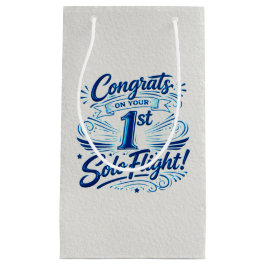 Congrats on your 1st Solo Flight! スモールペーパーバッグ