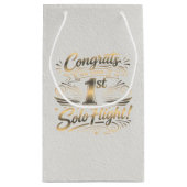 Congrats on your 1st Solo Flight! スモールペーパーバッグ (裏面)