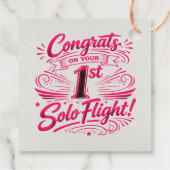 Congrats on your 1st Solo Flight! フェイバータグ (裏面)