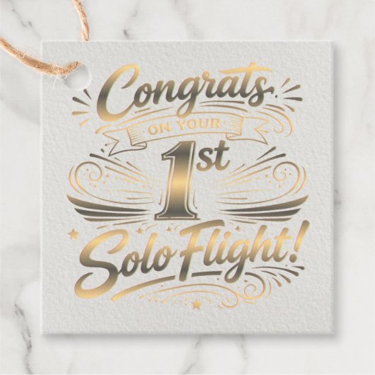 Congrats on your 1st Solo Flight! フェイバータグ (正面)