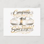 Congrats on your 1st Solo Flight ポストカード (正面)