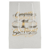 Congrats on your 1st Solo Flight ミディアムペーパーバッグ (裏面)