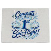 Congrats on your 1st Solo Flight ラージペーパーバッグ (正面)