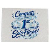 Congrats on your 1st Solo Flight ラージペーパーバッグ (裏面)