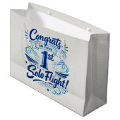 Congrats on your 1st Solo Flight ラージペーパーバッグ (正面アングル)