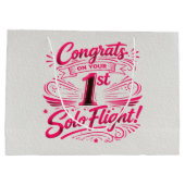 Congrats on your 1st Solo Flight ラージペーパーバッグ (裏面)