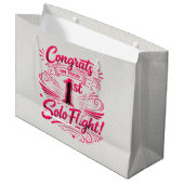 Congrats on your 1st Solo Flight ラージペーパーバッグ (正面アングル)