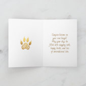 Congrats on Your New Beagle  | Cute Puppy Congrats カード (内部)