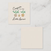 Congrats on Your New Little Sprout Baby ノートカード (正面/裏面)