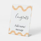 Congrats orange spiral Spanish border boho retro n 台座サイン (正面)