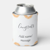 Congrats orange spiral Spanish border boho retro n 缶クーラー (缶正面)