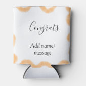 Congrats orange spiral Spanish border boho retro n 缶クーラー (正面)