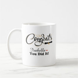 Congrats You Did It Graduate Custom Name Coffee Mu コーヒーマグカップ