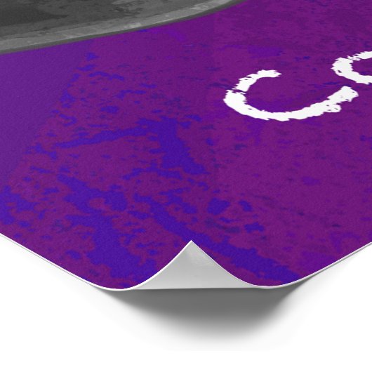 Congratulation Black and Purple ポスター (角)