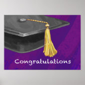 Congratulation Black and Purple ポスター (正面)