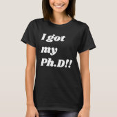 Congratulation  for the PhD graduate Tシャツ (正面)