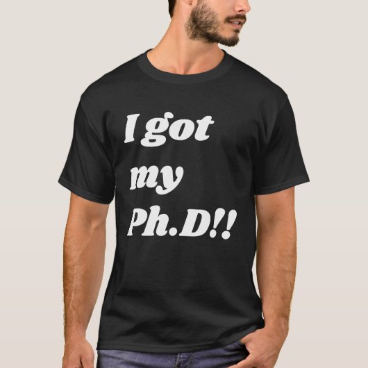 Congratulation  for the PhD graduate Tシャツ (正面)