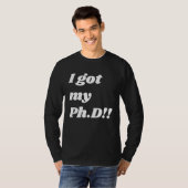 Congratulation  for the PhD graduate Tシャツ (正面フル)
