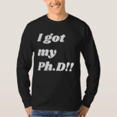 Congratulation  for the PhD graduate Tシャツ (正面)