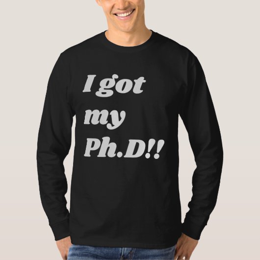 Congratulation  for the PhD graduate Tシャツ (正面)