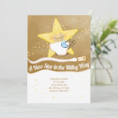 Congratulation New Baby Flat Announcement Card 案内状 (スタンド正面)