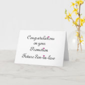 Congratulation on your promotion Future Son-in-Law カード (黄色い花)