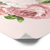 Congratulations（おめでとう）- ブッシュピンクの花束 ポスター (角)