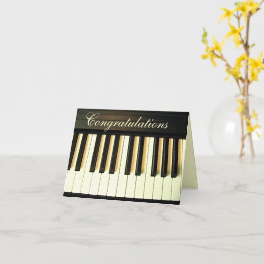 Congratulations_ カード (黄色い花)