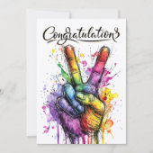 CONGRATULATIONS  招待状 (正面)