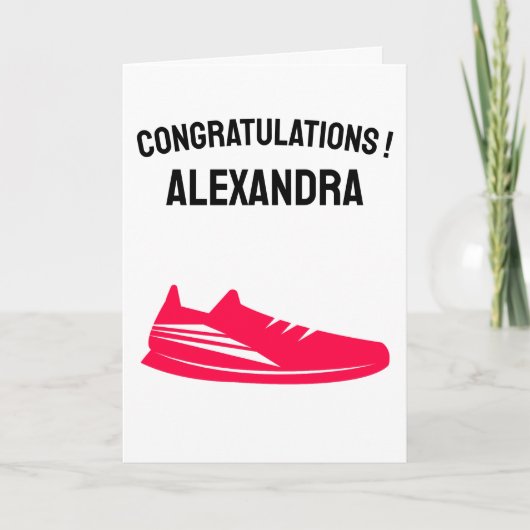 Congratulations 1st Marathon First Marathoner カード (正面)