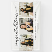 Congratulations 3 Photo Graduation 横断幕 (縦)