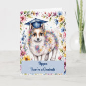 Congratulations 8th Grade Graduate with Dog カード (正面)