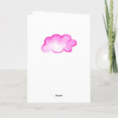 Congratulations a baby girl customizable names カード (裏面)