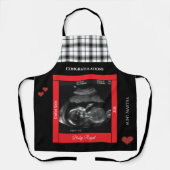 Congratulations Aunt Sonogram Baby Coming Soon エプロン (正面)