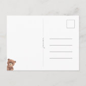 Congratulations Bear New Baby Birth Card ポストカード (裏面)
