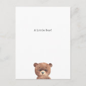 Congratulations Bear New Baby Birth Card ポストカード (正面)