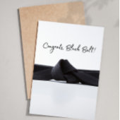Congratulations Black Belt Karate Card カード