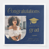 Congratulations Blue Gold Grad Photo Arch (正面)