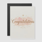 Congratulations Card – Simple & Elegant Greeting  マグネット招待状 (正面/裏面)