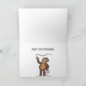 Congratulations Caricature Animals  Card カード (内部)