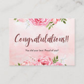 Congratulations Celebration Invitation Card エンクロージャーカード (正面)